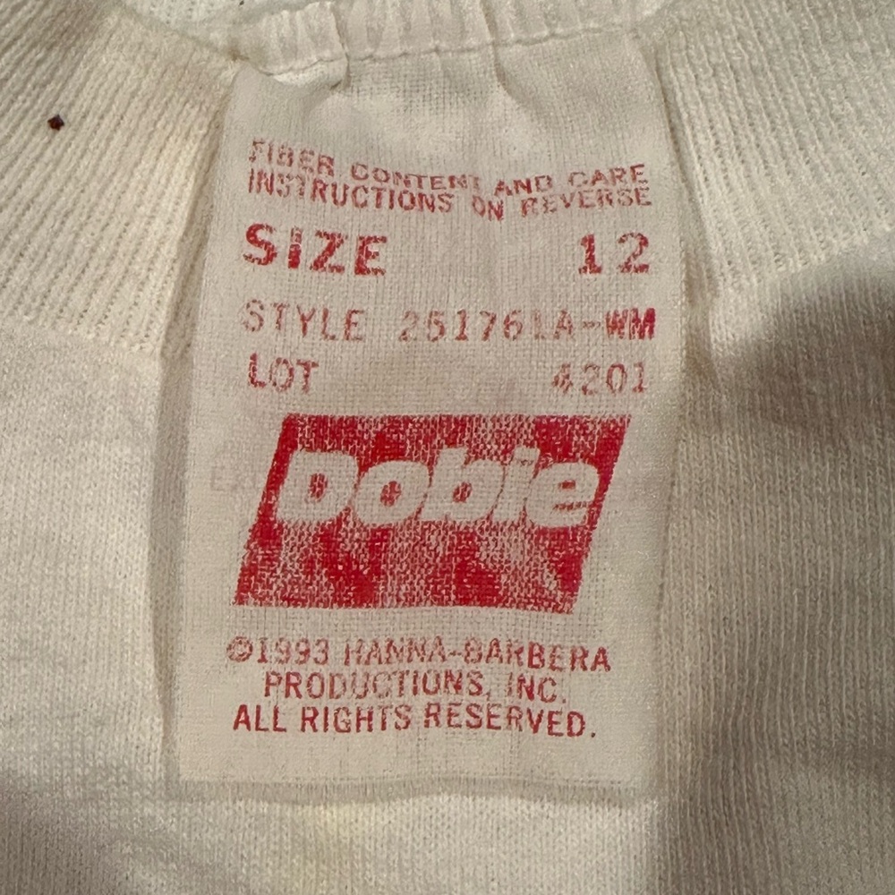 Vintage 90s Pebbles and Bam Bam kids t shirt. Size 12. - Picture 3 of 4